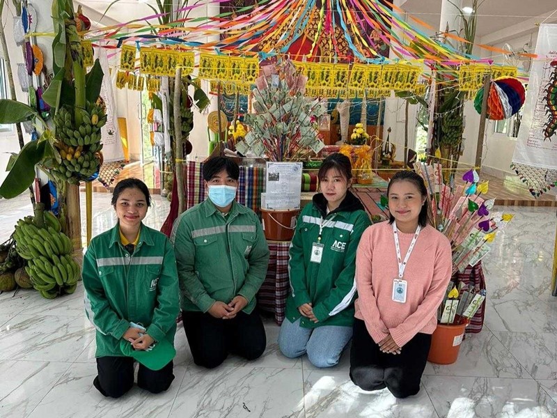 โรงไฟฟ้าพลังงานสะอาดดอนมนต์ ร่วมทอดกฐิน ณ วัดป่าบ้านละกอ